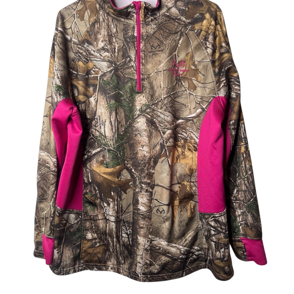 Realtree Pink and Gray Fleece Pullover